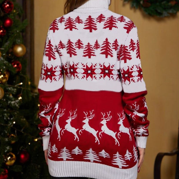 Julepar Matchende trøjer Nytårstøj Pullovere white men large