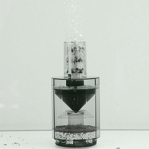 Fuldautomatisk sugeopsamler til fiskeafføring gray 16x9x9 cm
