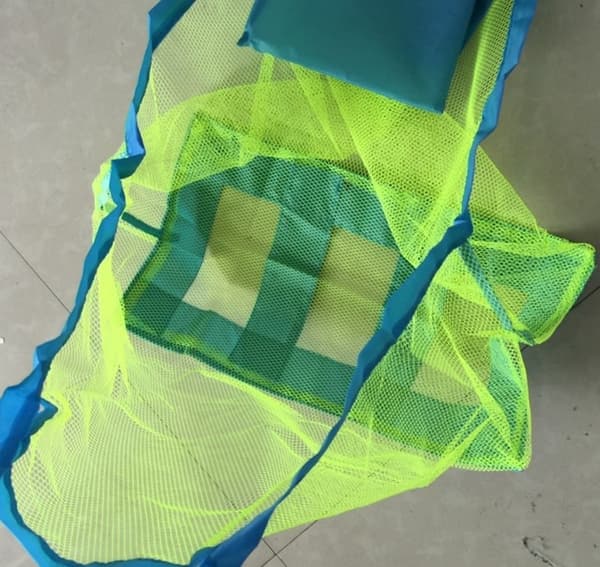 Bärbar mesh för barn och utflykter för leksaksförvaring Green