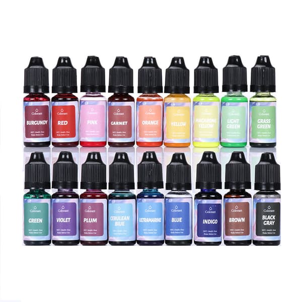 10 ml/0,35 oz röd ljusfärg