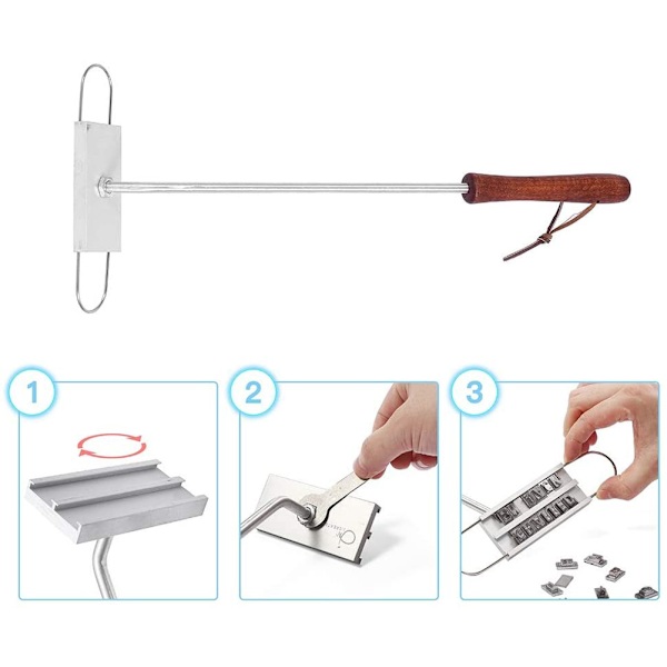 BBQ Branding Iron 55 Letters DIY Printed BBQ Tool 1/set