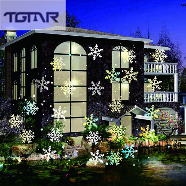 Mini LED Christmas Snowflake Projector Light with remote control