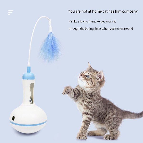 Tumler Lækage Forfriskende Snacks Feather Interaction Cat Accessories green