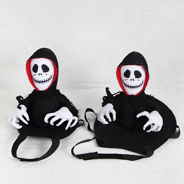 Halloween Cape Ghost Pet Transformation Cosplay Pet Cosplay black+white small