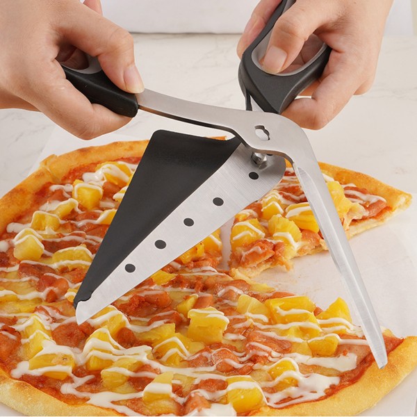 Löstagbar pizzasax i rostfritt stål 2-i-1 köksredskap 1pc