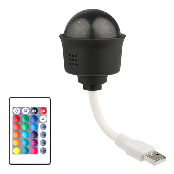 Night Light 5V Star Projector LED-kaukosäätimen koristelu black with remote