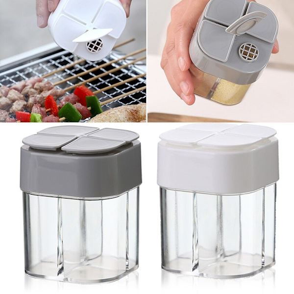 BBQ Kryddburk Kryddflaska Utomhus Camping Smaksättningsset gray 8.5*6.5*6.5cm