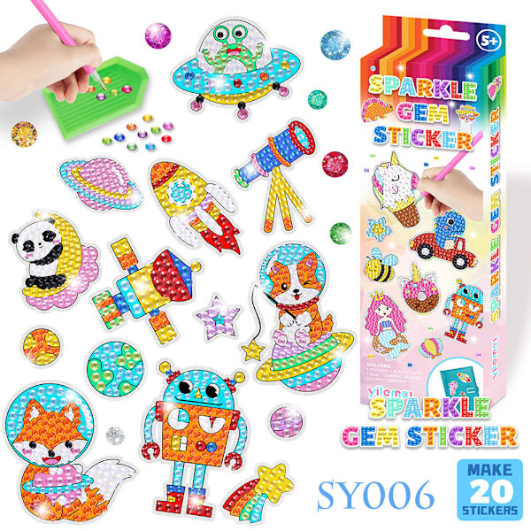 Big Gem Diamond Painting Stickers18-25st DIY Stickers SY003 25pcs