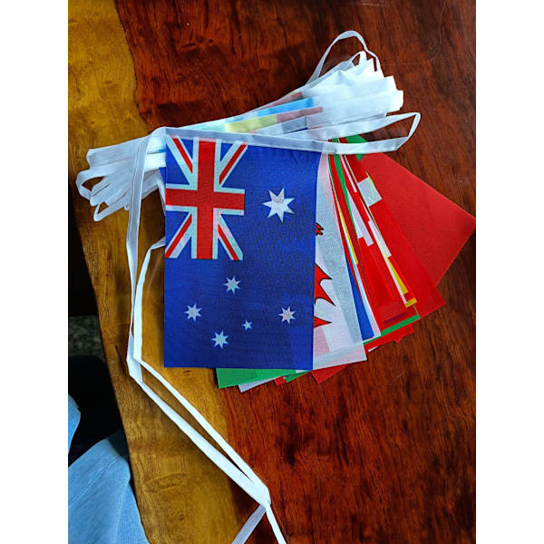 2stk World Cup flag Bunting Bunting Qatar 2022 World Cup flag 1pc 9m