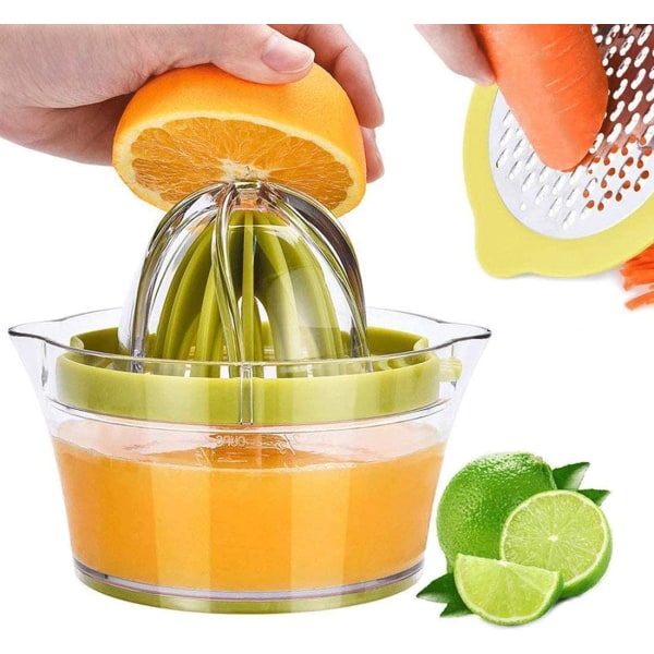 Manuell Bärbar Citrus Juicer Köksredskap light green 400ml