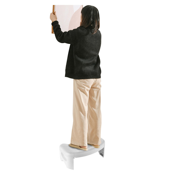 Squat Potty Badeværelse Sammenfoldelig Toiletstol white 40*26*18cm