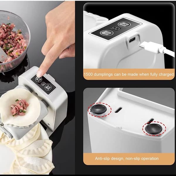 Automaattinen Dumpling Machine Press Dumpling Mold Wonton Machine Keittiö white