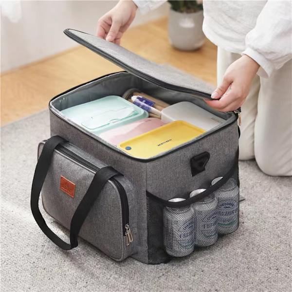 15L/25L isolerad bärbar soft Cooler-kylmatsäck gray small