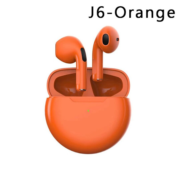 Trådlösa hörlurar med mikrofon Bluetooth -hörlurar Sporthörlurar orange 18*32mm
