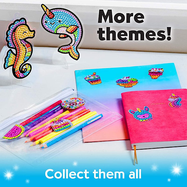 Diamond painting Luo 12 tarraa tee-se-itse taidekäsitöitä unicorn 12pcs
