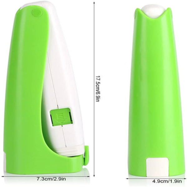 Multifunktion hvidløgspresser terningværktøj i rustfrit stål white+green 17.5*7.3*4.9cm