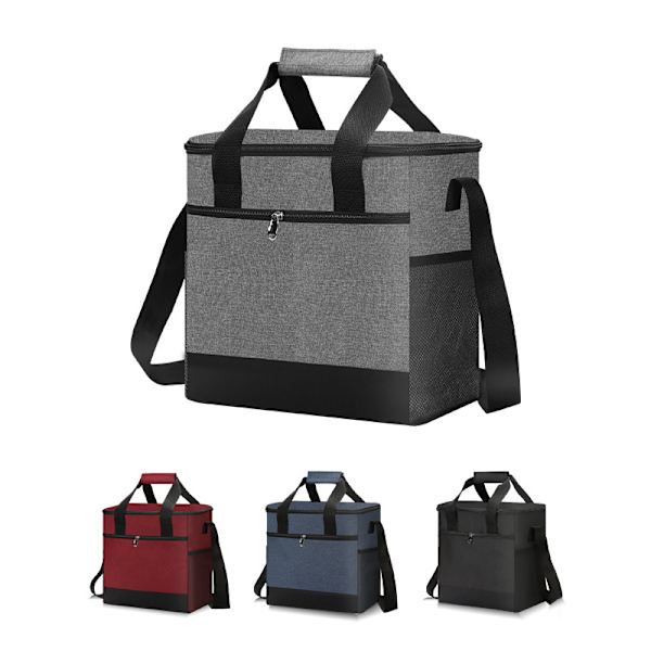 Stor termisk holdbar vandtæt udendørs kølemadstaske gray 29*17*30cm