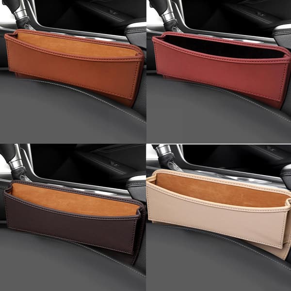 Billäderförvaringslåda Låsfickaförvaringslåda Saddle brown 28*28*4cm