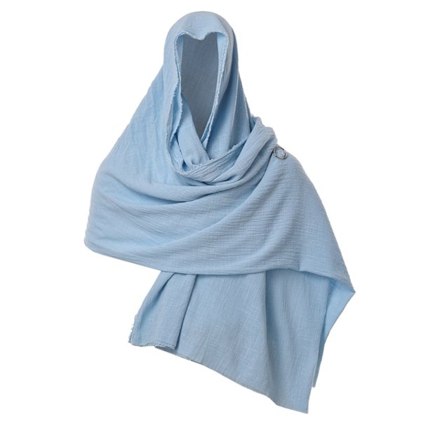 Vintage Pirate Scarf Medeltida Hood Cloak Halloween Cosplay Medeltiden Shoulder Cowl sky blue