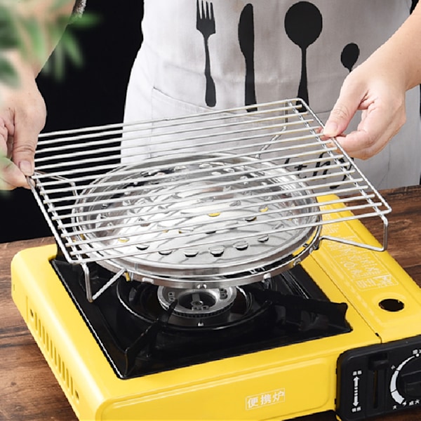 Rostfria hopfällbara utomhusgrillar 1pc