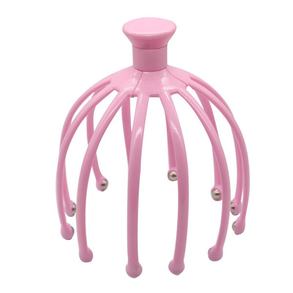 Head Claw Massager Body Massager Octopus Head Scalp Neck Relax pink 12 feets