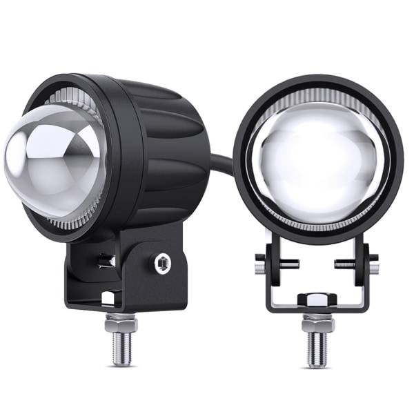 2st Motorcykel Led Pod 60W 6000K Körljus Super Spotlight Offroad Dimljus Extraljus Arbetsljus för SUV