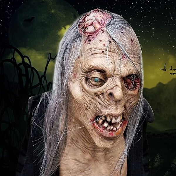 Skrekk The Walking Dead Zombie Maske Skummel Halloween Kostyme Skrekk Blodig Voksen Halloween Dekorasjon Rekvisitter