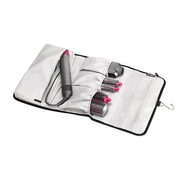 Förvaringsväska kompatibel för Dyson Airwrap Styler Tillbehör Hållare Flera påsar med krokhängare
