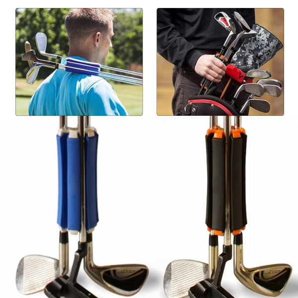 Golf Club Retainer Fix Support Fixed Clip Holder Förvaringsställ black+orange 14.5*6CM