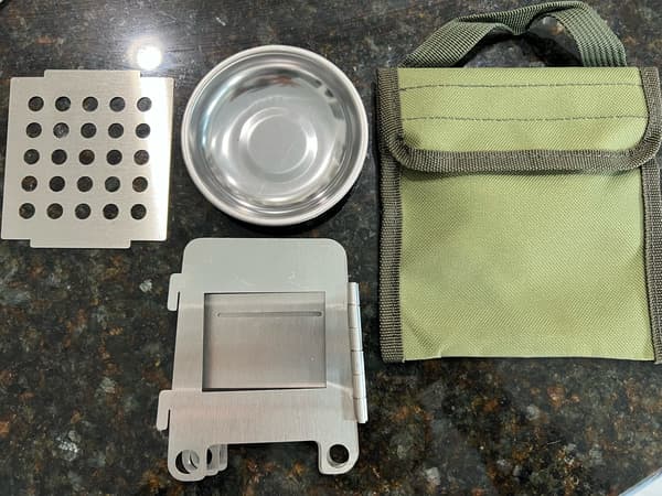 Camping Vedspis Bärbar hopfällbar spis 1pc