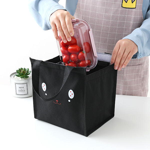 Termisk frokosttaske Dame Bærbare Tote Isolerede køletasker yellow 22*17*23.5cm