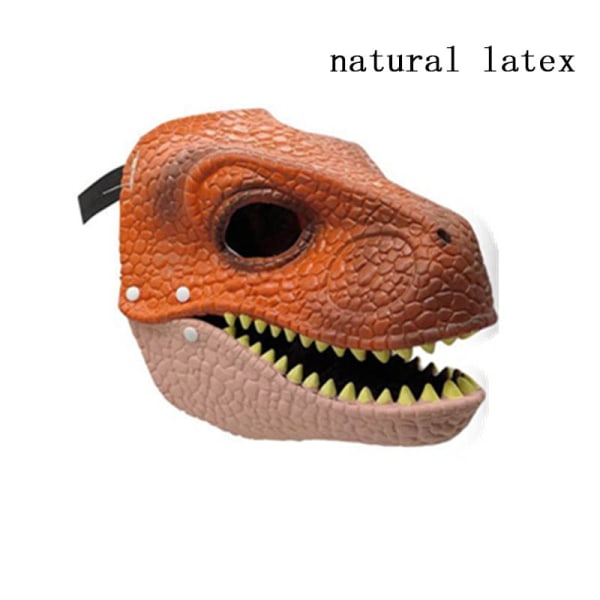 Halloween Dino Mask Rollespil Rekvisitter Festival Gaver Dekoration red without eyes