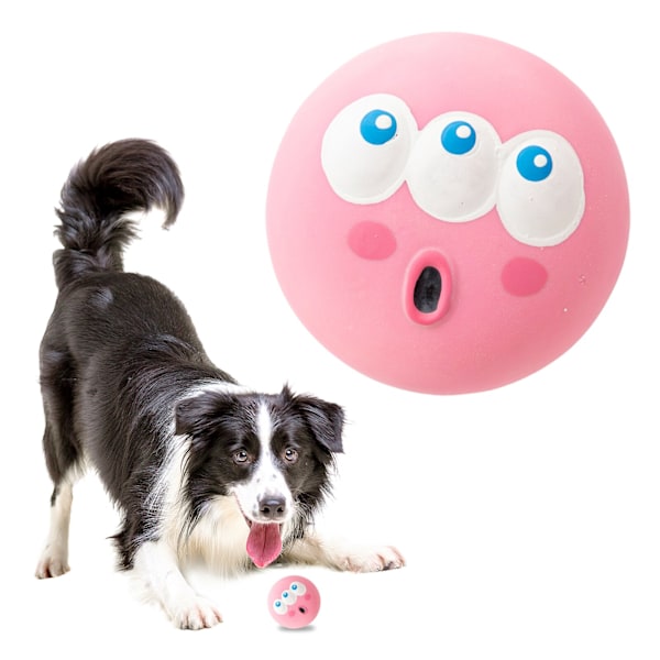 Silikon hundleksak Pet Spel Piper bollleksak yellow
