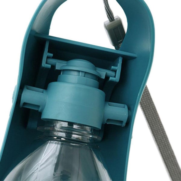 550 ml bærbar kæledyrshund vandflaske sammenfoldelig blue 550ml