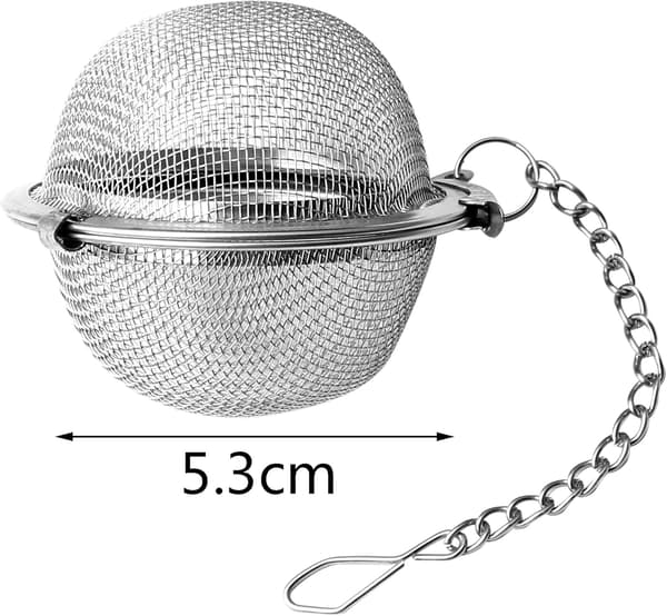 6 stk te-sil, tebolde i rustfrit stål, 304 te