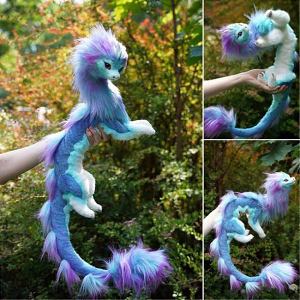 Animal Dragon Plyschdocka Barnleksak Djur Long Mouth Elf red