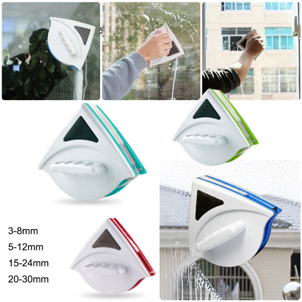Magnetisk glasborste för rengöring av fönster green 20-30MM