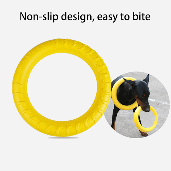 Husdjursflygande skivor Träningsring avdragare Slip Bite Flytande leksaker orange 18cm(diameter)