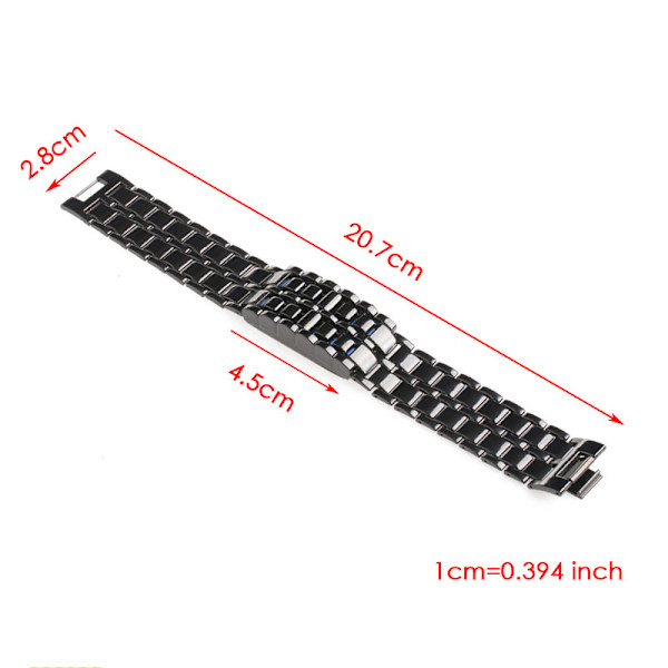 Version LED Lava Armbåndsur Par Version Chain Watch silver+blue 12.5*25*210mm