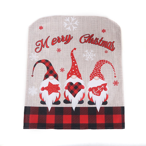 cover jul tecknade mönster print säte red plaid