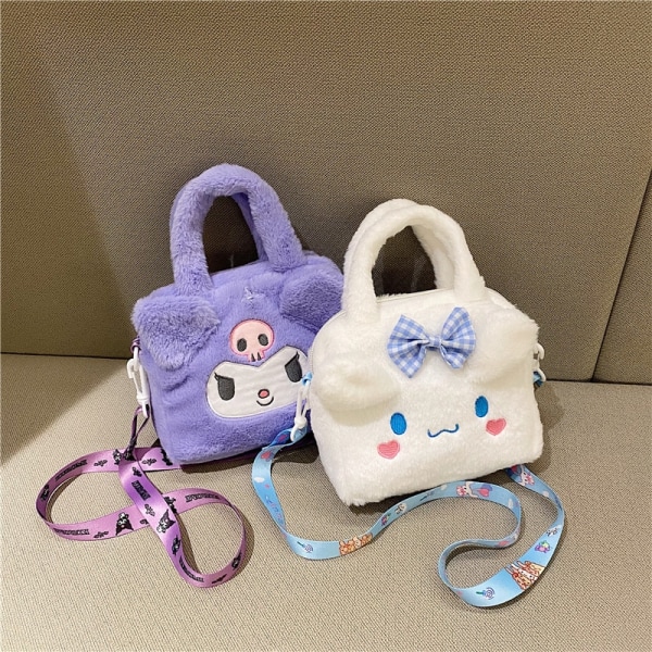 Väska Plysch Soft Stuff Handväska Axelväska Anime Fylld Ryggsäck Flickor Barn Presenter pompurin