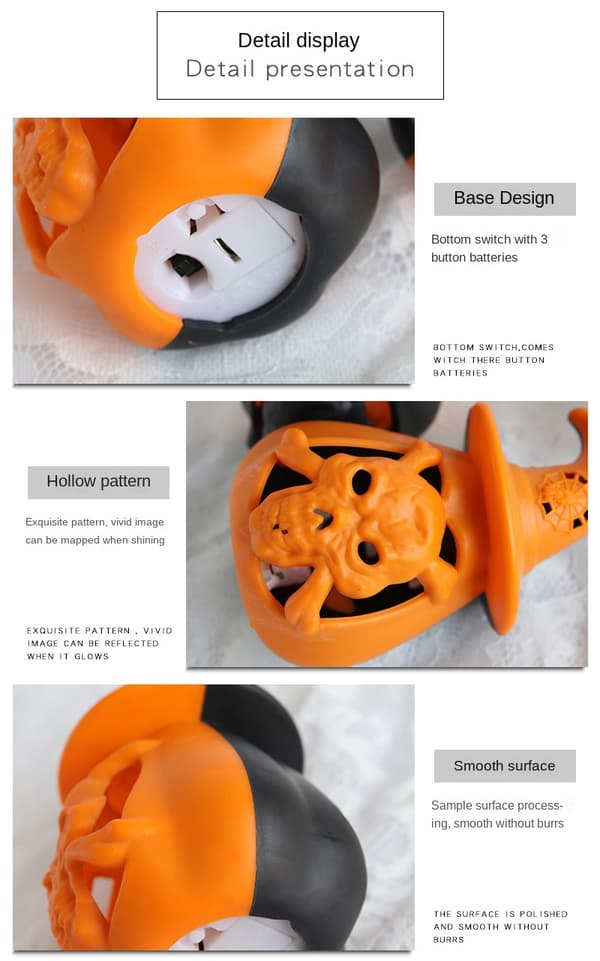 Halloween Pumpkin Lantern Led riippuva Ghost Lantern lamppu black 2pcs