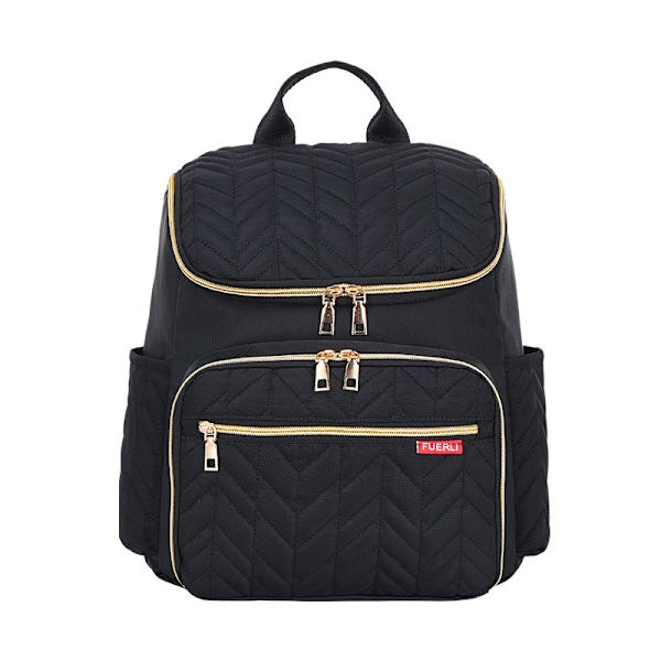 Babyble-taske med stor kapacitet Bærbar maternity-mor-rygsæk black 29*16*36cm