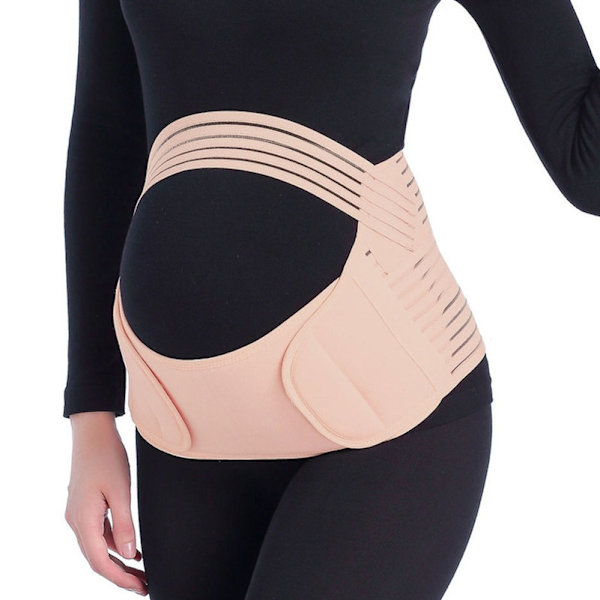 Bælter til gravide kvinder Graviditet Mavebælte Taljepleje Mavestøtte Mavebånd Rygbøjler Graviditetsbeskytter prænatal bandage nude color l
