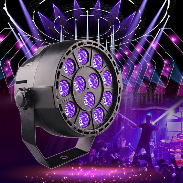 12W LED Disco UV Violet Scenljus Ultraviolett Svart Ljus Par Light Spotlight lampa black