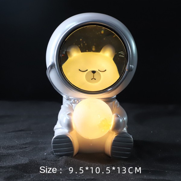 Husdjur Astronaut Galaxy Guardian Night Light bear 9.5*10.5*13cm