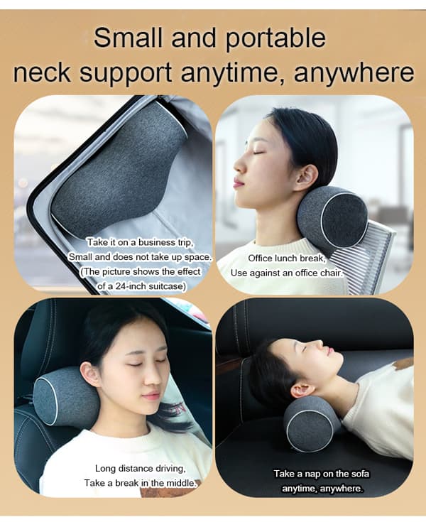 Memory Foam Sleeper afhjælpende puder blackgray 28*16*11/9cm