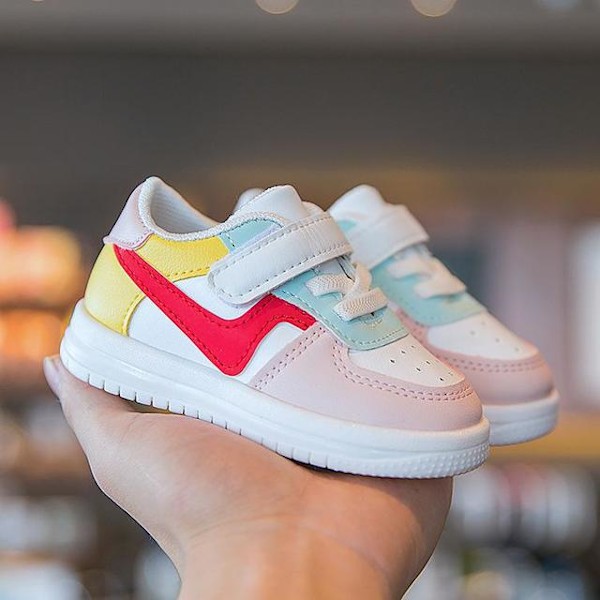 Baby kengät Toddler Tytöt Pojat Urheilukengät Lapsille Nahkaiset Lasten tennarit 3154-red 22 ( insole14.0 cm)