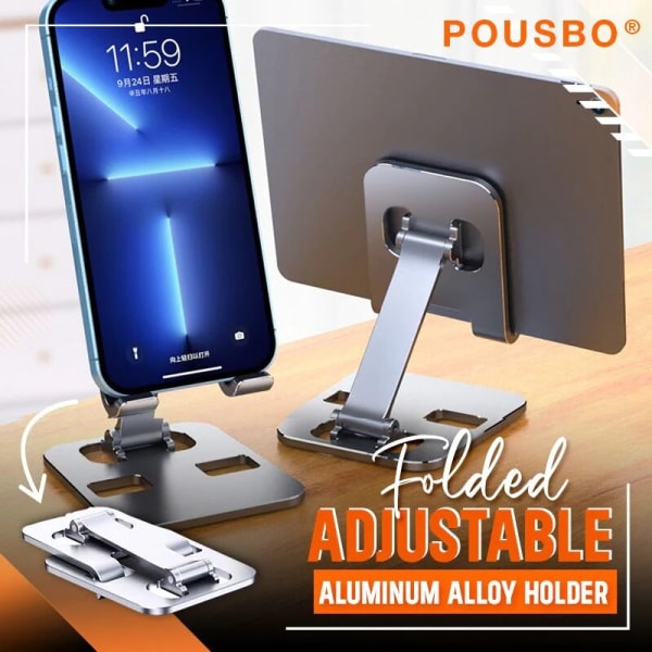 Foldet Justerbar Aluminiumslegering Holder Notebook Tablet Stand gray 135*85*25mm