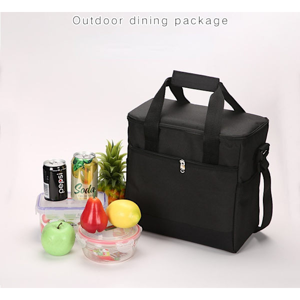 Stor termisk holdbar vandtæt udendørs kølemadstaske gray 29*17*30cm